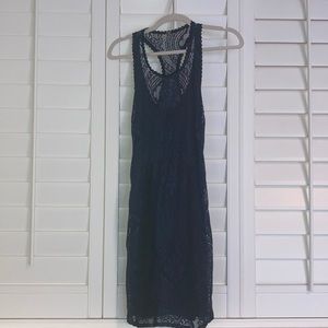 Free People - Navy & Black Lace, Lined Dress